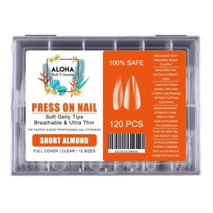 Press On Gelly Tips - Short Almond